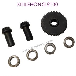 002-XINLEHONG_9130_Upgrade_Metal_Spure_Gear_Black-2