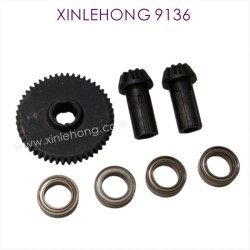 002-XINLEHONG_9136_Upgrade_Metal_Spure_Gear_Black