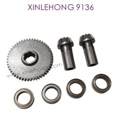 002-XINLEHONG_9136_Upgrade_Metal_Spure_Gear_Silver