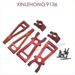 39D-XINLEHONG-9136-Upgrade-Rear_Swing_Arm_set-RED-1