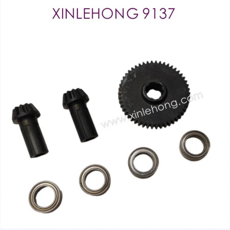 002-XINLEHONG_9137_Upgrade_Metal_Spure_Gear_Black-2