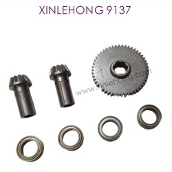 002-XINLEHONG_9137_Upgrade_Metal_Spure_Gear_silver-2