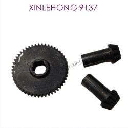 003-XINLEHONG_9137_Upgrade_Metal_Spure_Gear_Black-2