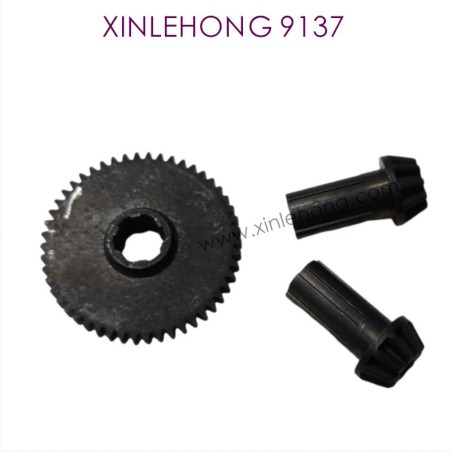 003-XINLEHONG_9137_Upgrade_Metal_Spure_Gear_Black-2