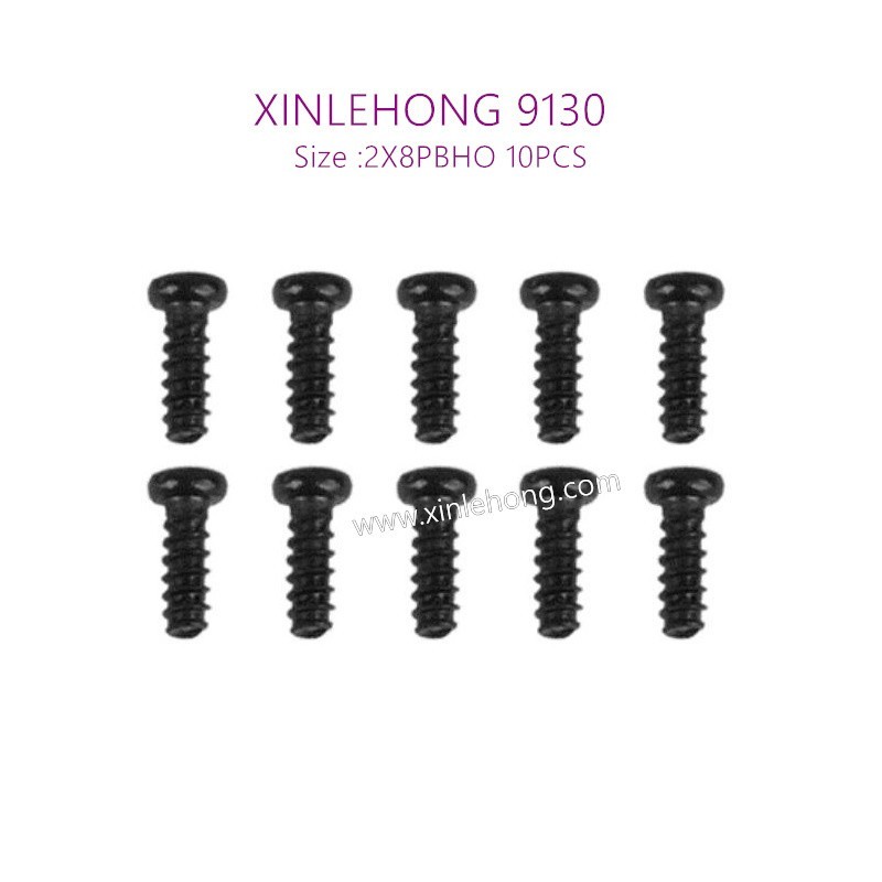 48-xinlehong-9130-parts-Round-Headed-Screw-2X8PBHO-30-LS01-10PCS