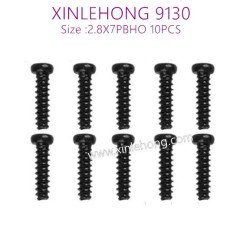 15 LS09 10PCS XINLEHONG TOYS 9130 Parts Round Headed Screw 2.8X7PBHO