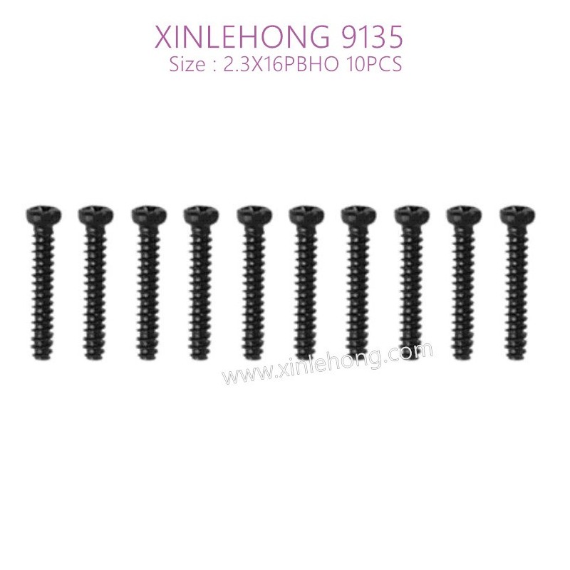 15-LS08-XINLEHONG-TOYS-9135-Parts-Round-Headed-Screw-2.3X16PBHO-10PCS