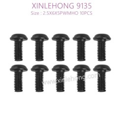 15-LS14-XINLEHONG-TOYS-9135-Parts-Round-Headed-Screw-2.5X6X5PWMHO-10PCS