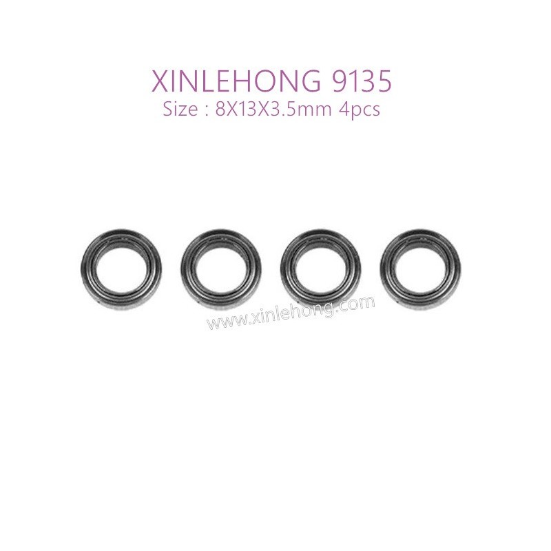 15-WJ10-XINLEHONG-TOYS-9135-Parts-Bearing-8X13X3.5mm-4pcs