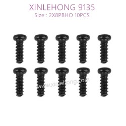 30-LS01-XINLEHONG-TOYS-9135-Parts-Round-Headed-Screw-2X8PBHO-10PCS