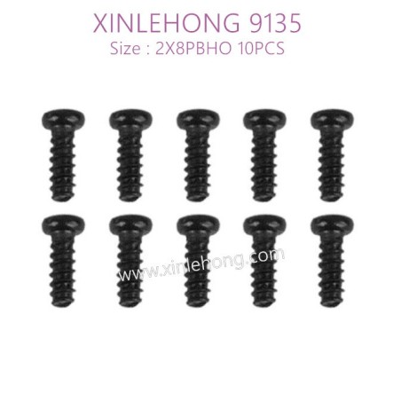 30-LS01-XINLEHONG-TOYS-9135-Parts-Round-Headed-Screw-2X8PBHO-10PCS