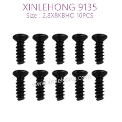 30-LS04-XINLEHONG-TOYS-9135-Parts-Countersunk-Head-Screw-2.8X8KBHO-10PCS
