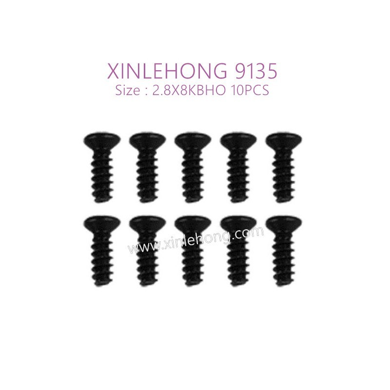 30-LS04-XINLEHONG-TOYS-9135-Parts-Countersunk-Head-Screw-2.8X8KBHO-10PCS