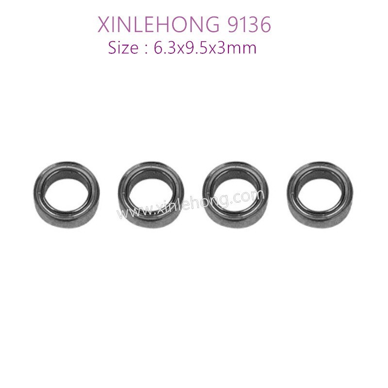 42-xinlehong-9136-parts-Bearing-6.3x9.5x3mm-15-WJ09-4pcs