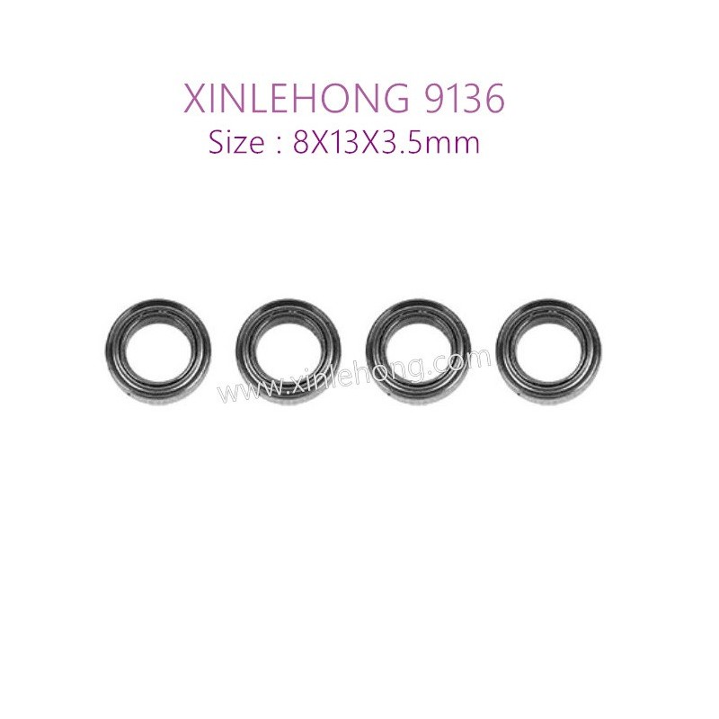 43-xinlehong-9136-parts-Bearing-8X13X3.5mm-15-WJ10-4pcs