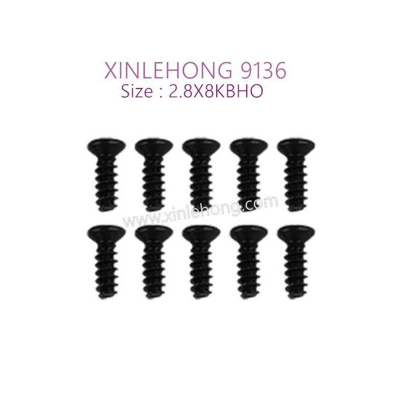 51-xinlehong-9136-parts-Countersunk-Head-Screw-2.8X8KBHO-30-LS04-10PCS
