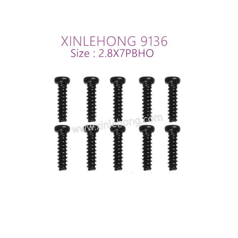 53-xinlehong-9136-parts-Round-Headed-Screw-2.8X7PBHO-15-LS09-10PCS