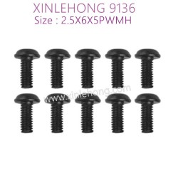 54-xinlehong-9136-parts-Round-Headed-Screw-2.5X6X5PWMHO-15-LS14-10PCS