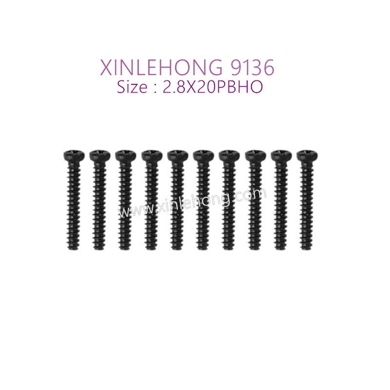 55-xinlehong-9136-parts-Round-Headed-Screw-2.8X20PBHO-15-LS12-10PCS