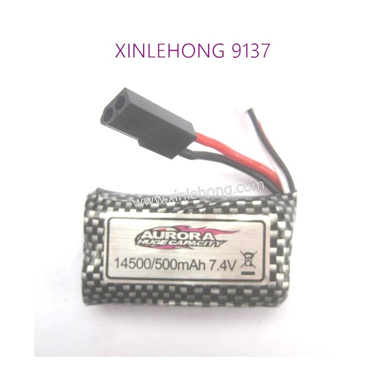 30-DJ02-xinlehong-9137-parts-Battery-7.4V-500mAh-Black-Plug