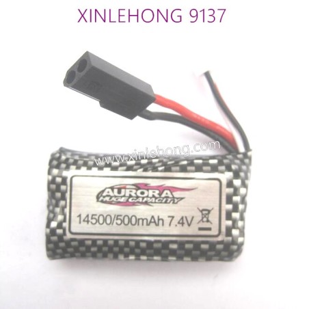 30-DJ02-xinlehong-9137-parts-Battery-7.4V-500mAh-Black-Plug