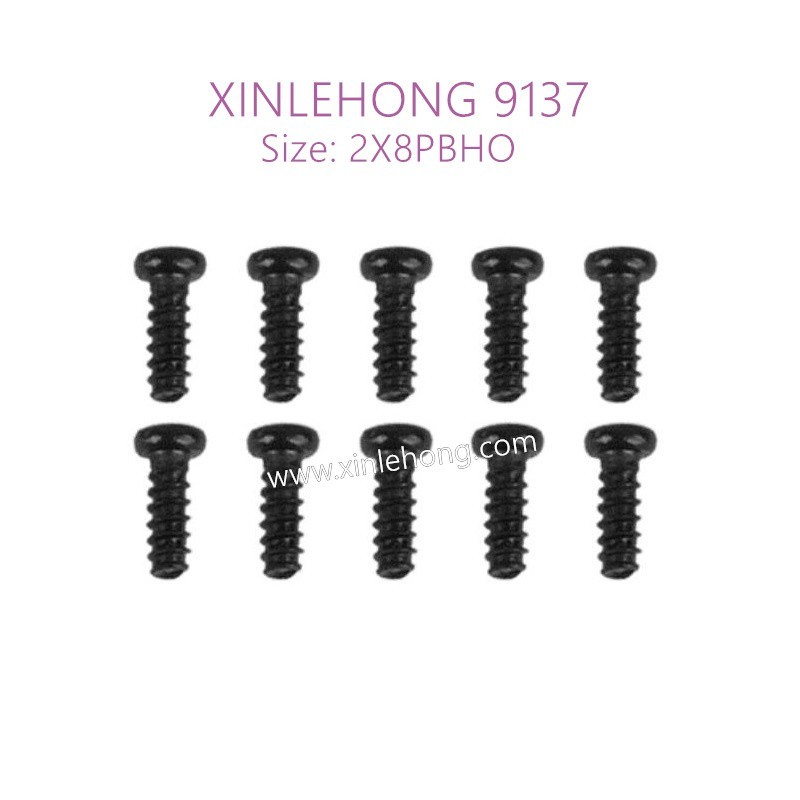 48-xinlehong-9137-parts-Round-Headed-Screw-2X8PBHO-30-LS01-10PCS