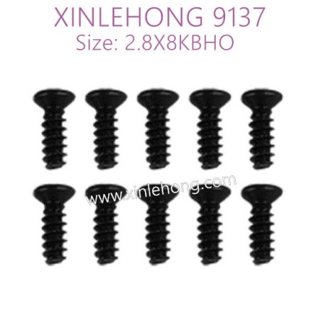 51-xinlehong-9137-parts-Countersunk-Head-Screw-2.8X8KBHO-30-LS04-10PCS