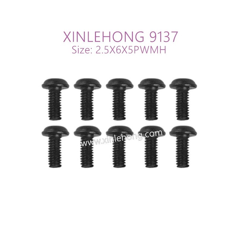 54-xinlehong-9137-parts-Round-Headed-Screw-2.5X6X5PWMHO-15-LS14-10PCS