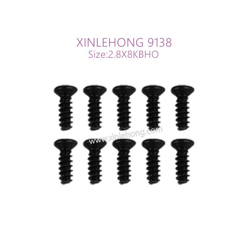 51-xinlehong-9138-parts-Countersunk-Head-Screw-2.8X8KBHO-30-LS04-10PCS