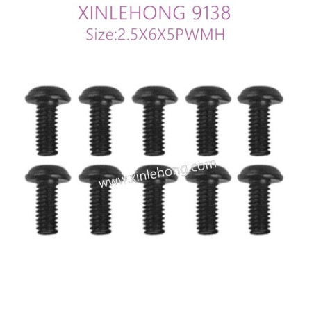 54-xinlehong-9138-parts-Round-Headed-Screw-2.5X6X5PWMHO-15-LS14-10PCS