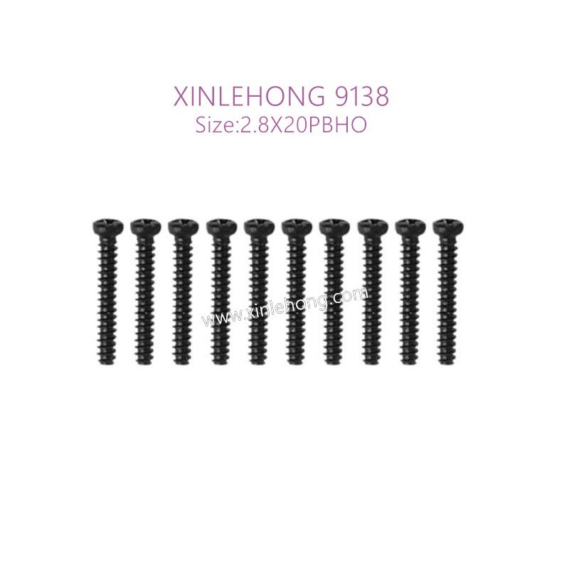 55-xinlehong-9138-parts-Round-Headed-Screw-2.8X20PBHO-15-LS12-10PCS-(这个尺寸9115是2.6X7)