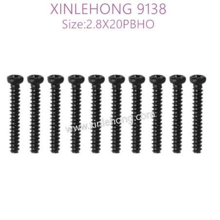 55-xinlehong-9138-parts-Round-Headed-Screw-2.8X20PBHO-15-LS12-10PCS-(这个尺寸9115是2.6X7)