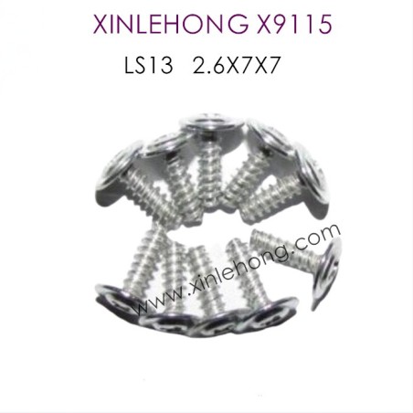 LS13 XINLEHONG X9115 Parts Round Headed Screw 2.6X7X7PWBHO