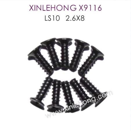 15-LS10_XINLEHONG-X9116_Parts_Countersunk_Head_Screw_2.6X8KBHO