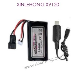 XINLEHONG_Toys_X9120_7.4V_1500mAh_Battery_and_Charger
